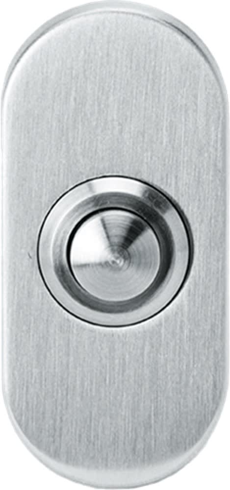 Oxloc Beldrukker Ovaal Verdekt RVS