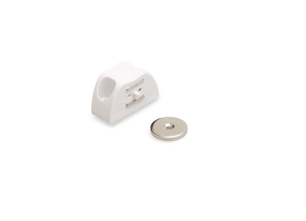 DX Magneetsnapper MC 94A2B Hoek 4kg Wit Slagvast Kunststof Opschroevend