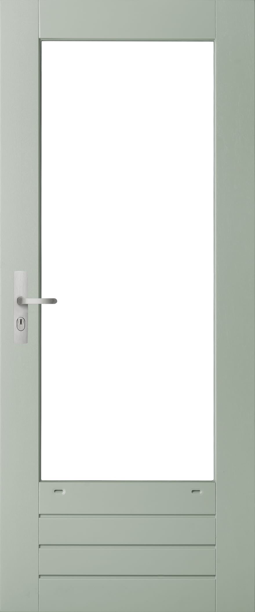 Weekamp Stapeldorpeldeur Merbau WK044 83x201.5cm Borstwering 45.4cm Wit Gegrond