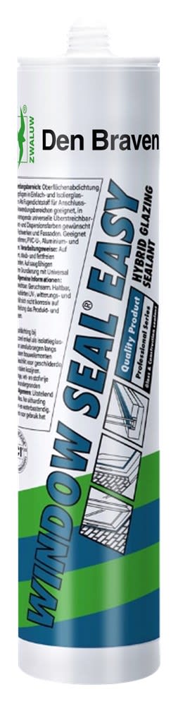 Zwaluw Window Seal Easy Beglazingskit 290ml Zwart