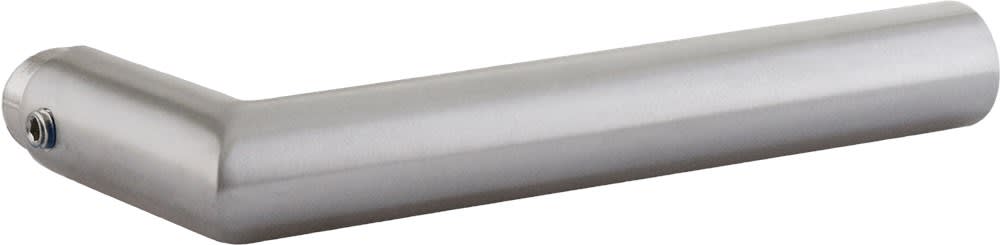 Oxloc Veiligheidsdeurkruk Tilburg L-Model Omkeerbaar RVS Mat Gatdeel