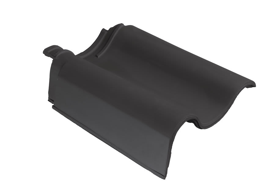 Monier OVH 206 Gevelpan Links Blauw Gesmoord