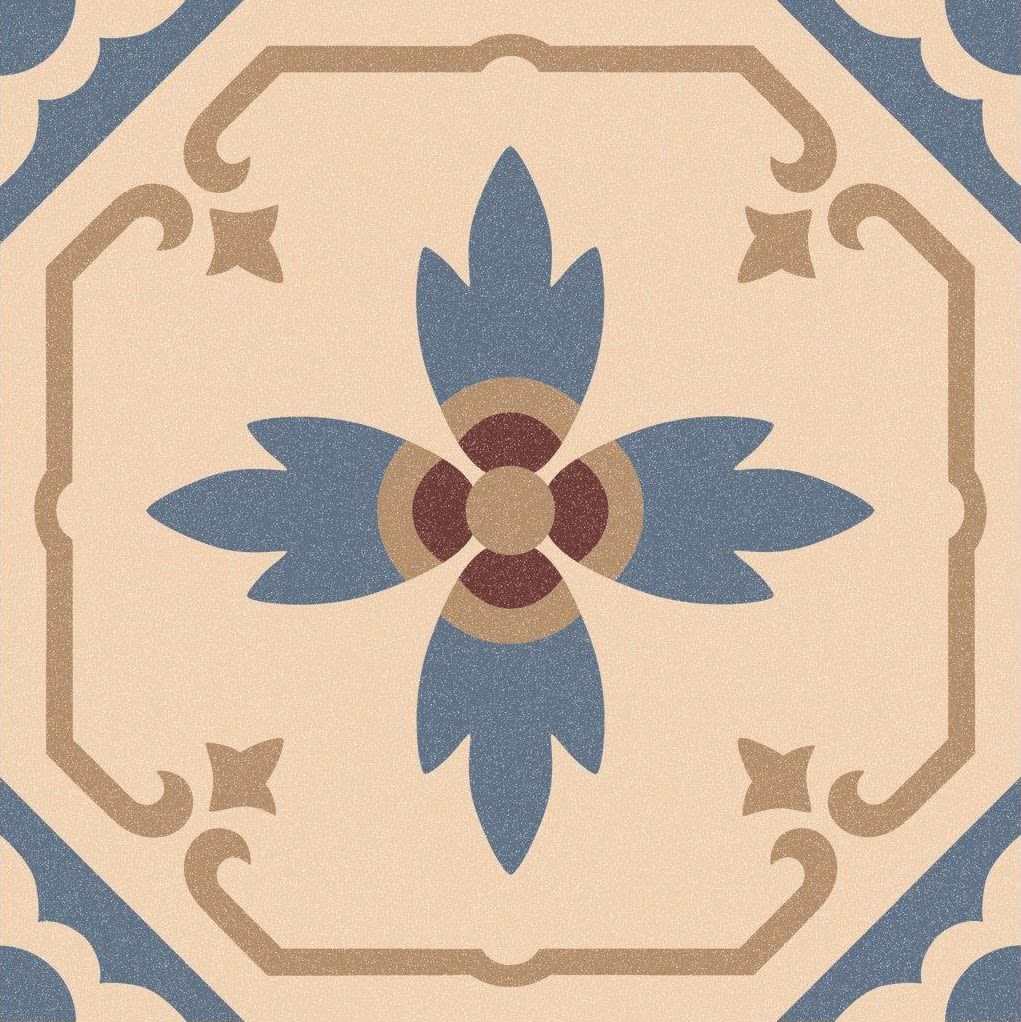 Decortegel Bel Histoire Paula 15x15cm 8mm Mat Gerectificeerd R10