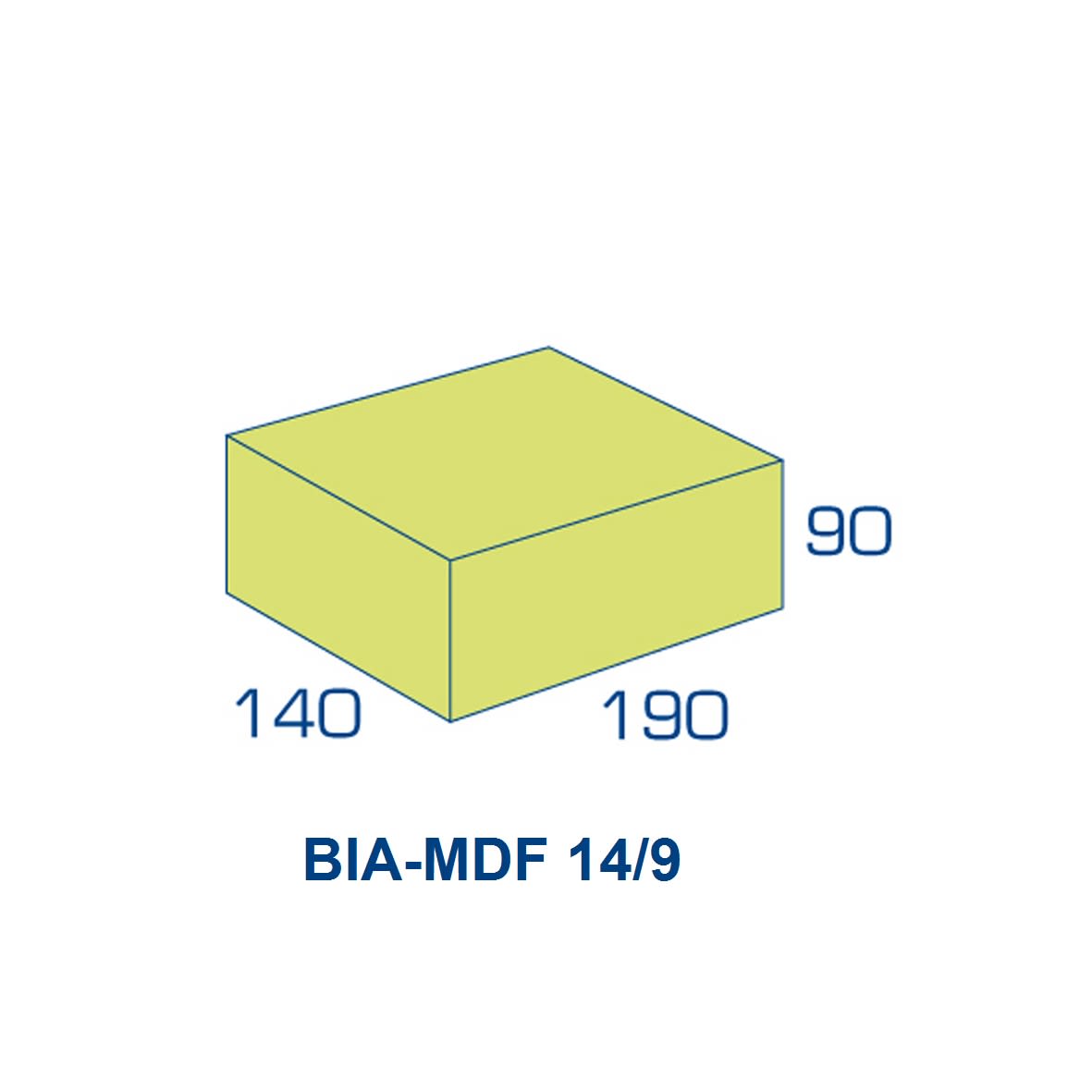 BIA Grindbetonsteen Moduulformaat 14/9 Klinker 190x140x90mm Vuilwerk