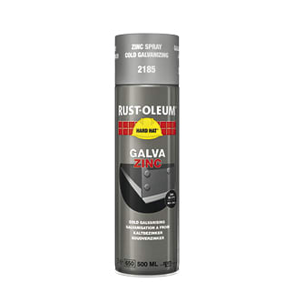 Rust-Oleum Zinkspray Hard Hat Zinc 2185 500ml Mat Grijs