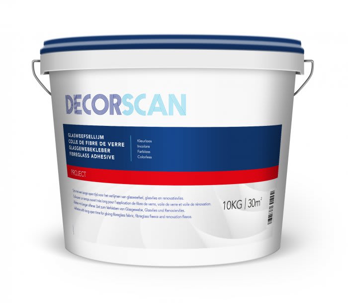 Decorscan Glasweefsellijm Project Binnen 10kg Kleurloos