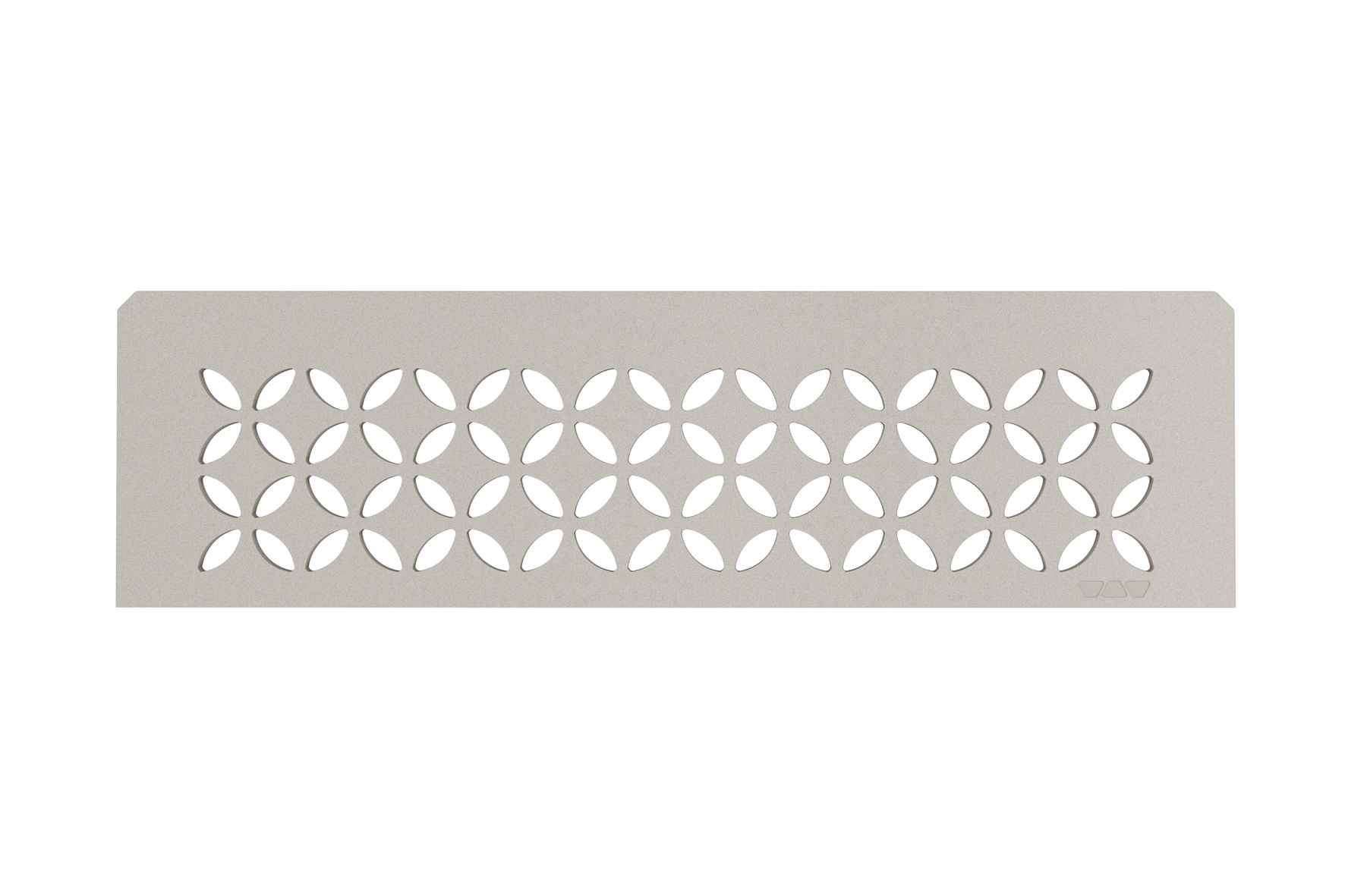Schlüter SHELF-N-S1 Planchet 300x87mm Design Floral Alu Structuur Gecoat Beigegrijs SNS1D5TSBG