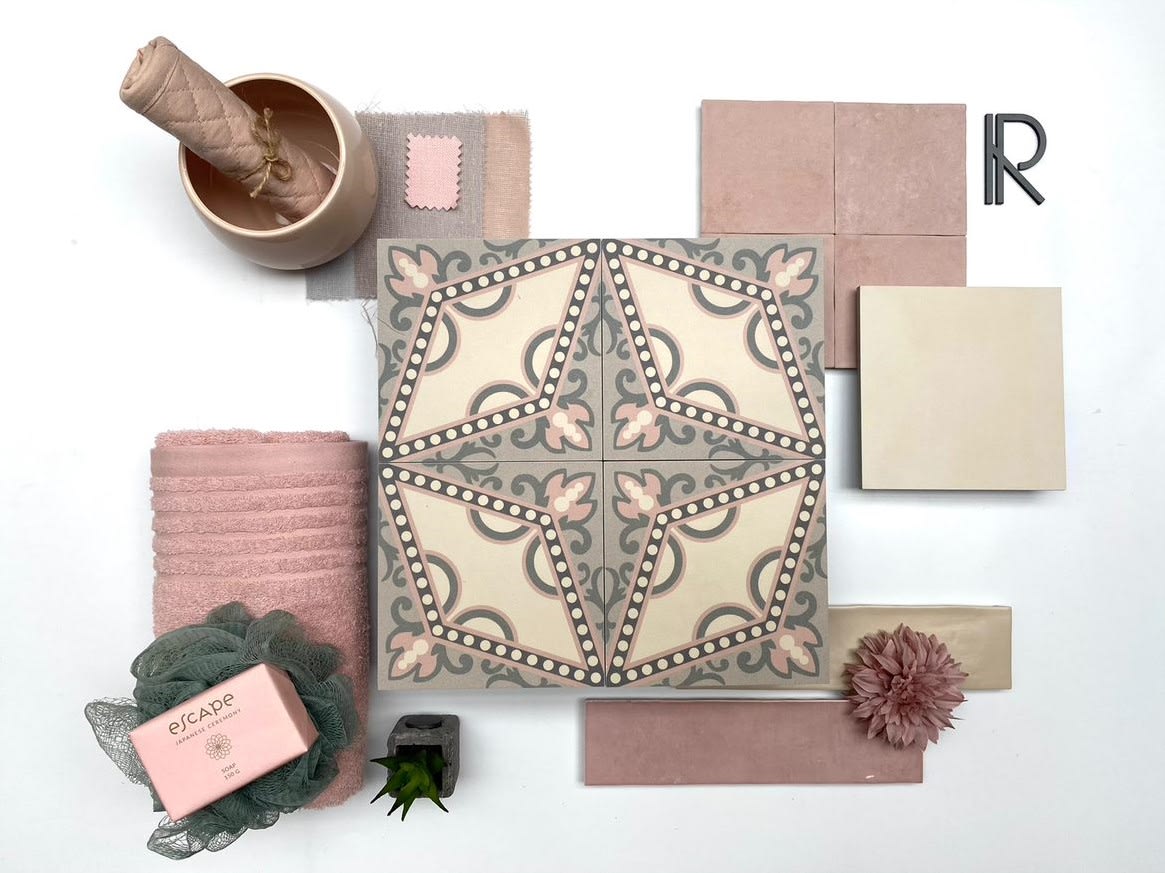 Product afbeelding voor Decortegel Bel Histoire Agathe 15x15cm 8mm Mat Gerectificeerd R10