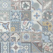 Decortegel Bel Histoire Patchwork 15x15cm 8mm Mat Gerectificeerd R10