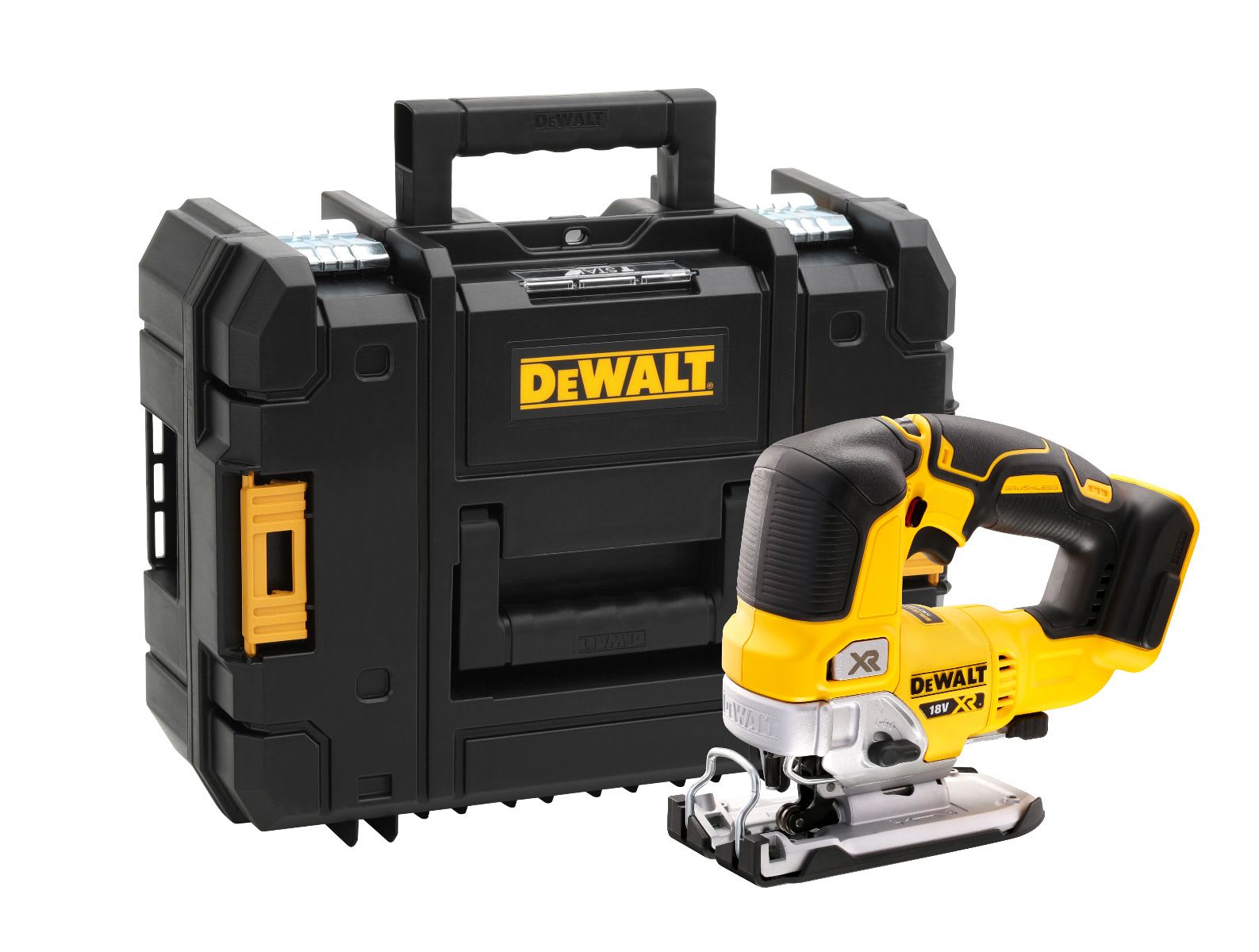 DeWALT Accu Decoupeerzaagmachine DCS334NTXJ 18V XR Brushless 135mm In Tstak Koffer
