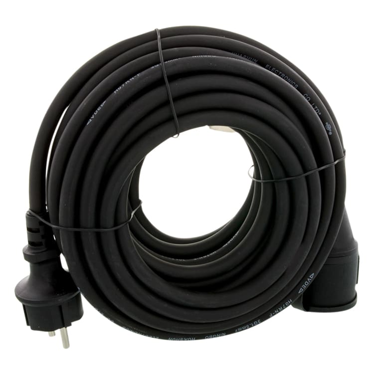Verlengsnoer 3x1,5mm IP44 Randaarde 10 Meter Neopreen Zwart 5520430