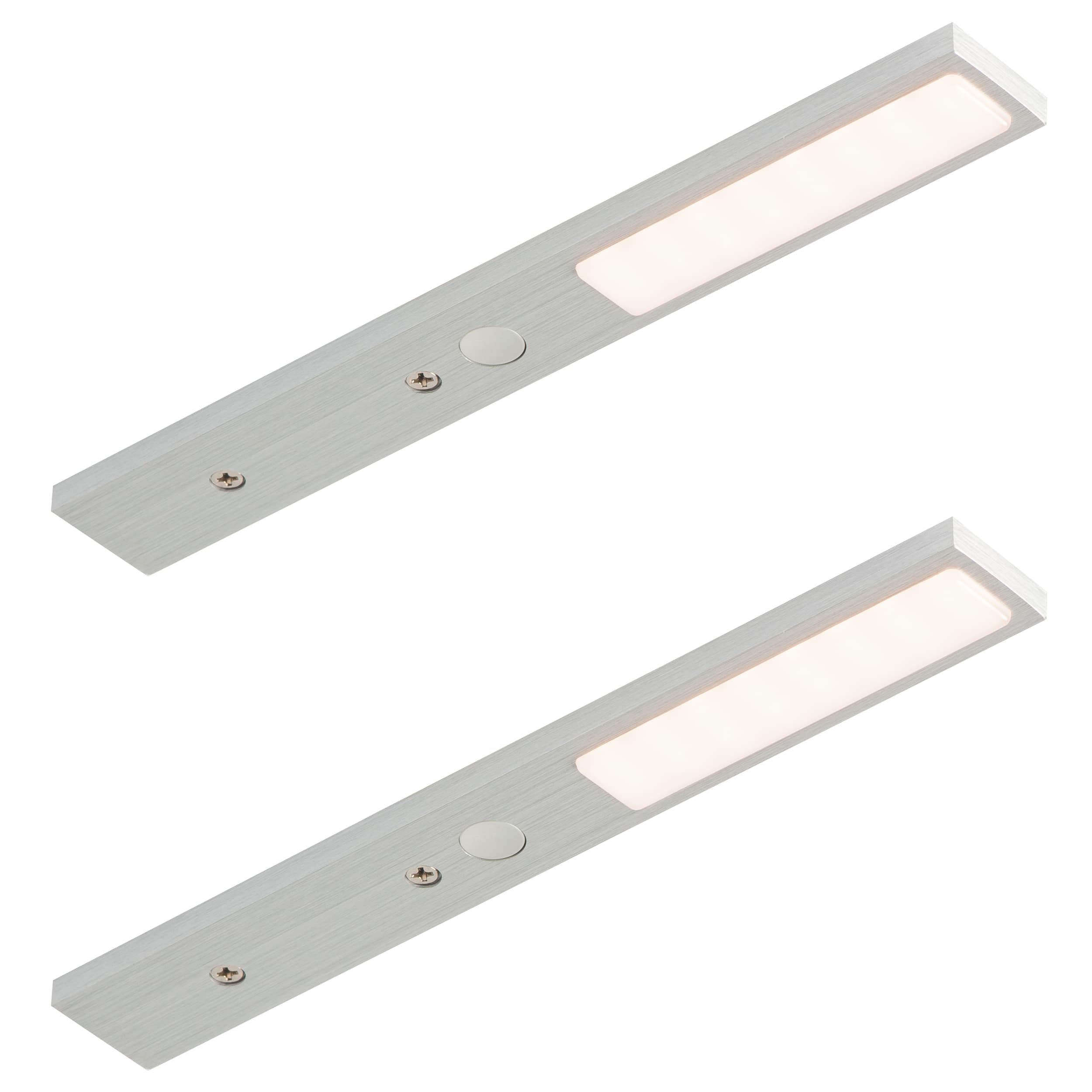 Procasa Ledverlichting Met Schakelaar 2500 Lumen RVS Look Set 2st