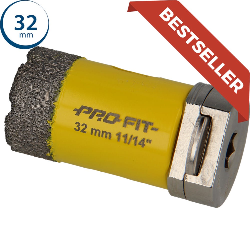 Profit Diamantboor 32mm Met Adapter Click & Drill
