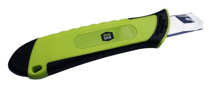 ProOne Veiligheidsmes 18mm SK2 Terugverende Antislip Grip TUV/GS