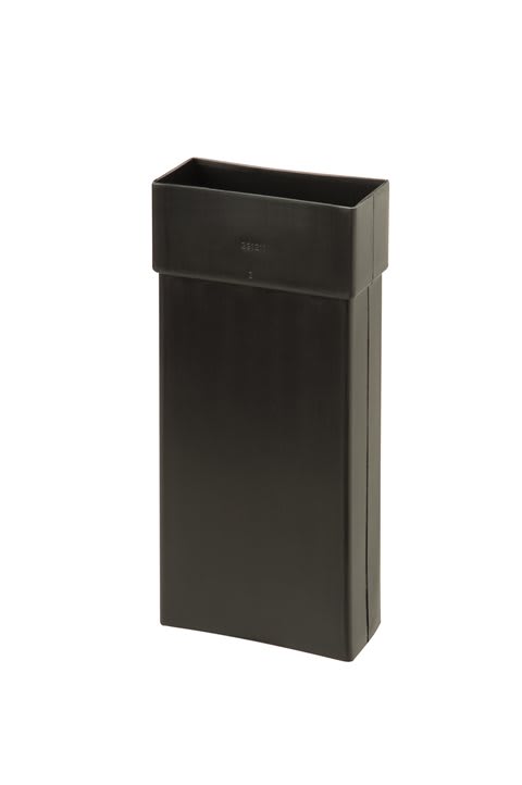 Ubbink VloerVent Verlengstuk Nieuwbouw 200mm Horizontaal Zwart