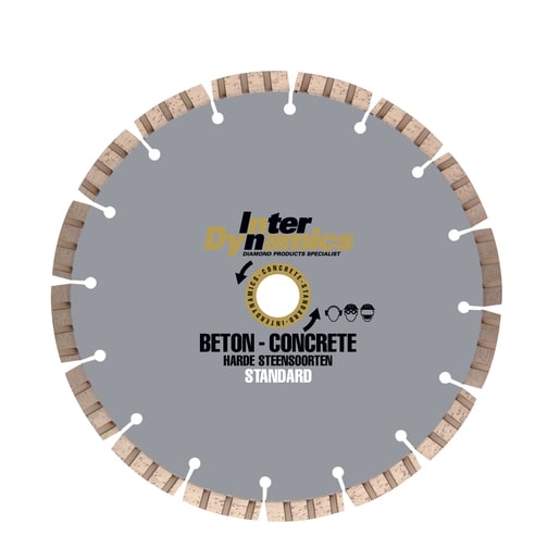 InterDynamics Diamantzaagblad Standard 125x22.2mm Beton 1st
