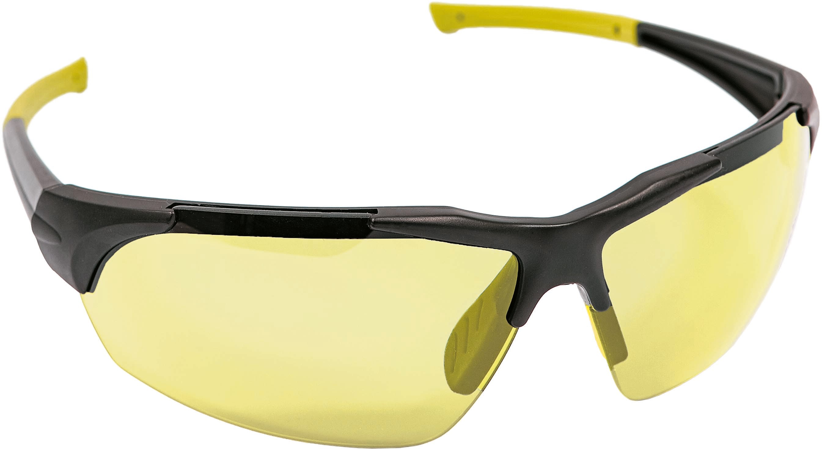 iSpector Veiligheidsbril Halton Montuur Zwart/Geel Lens Ambergeel