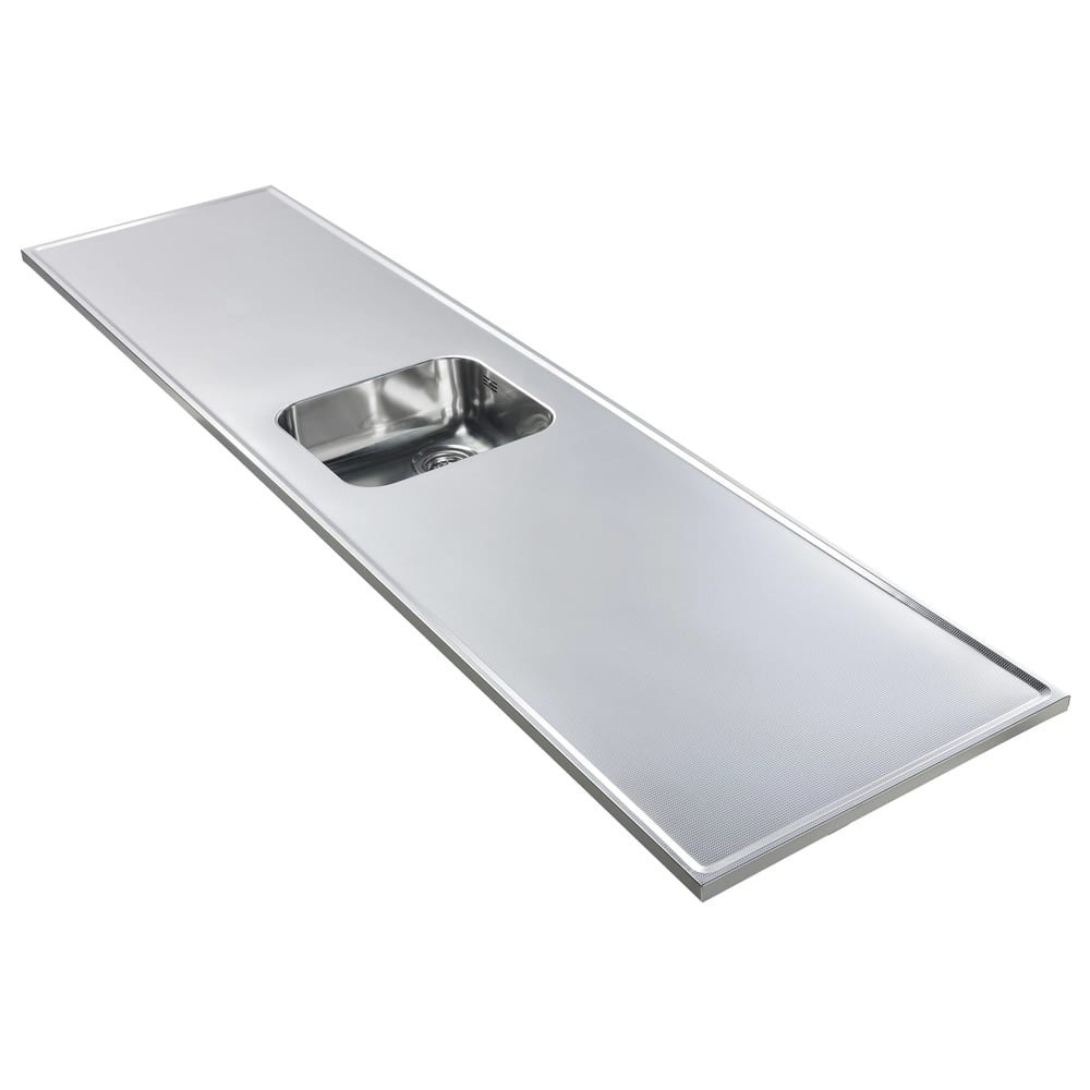 Reginox Diamantblad 201,5x60cm Bak Midden Zonder Kraangat