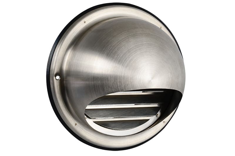 Buitenrooster Bol 150mm RVS Fijnmazig