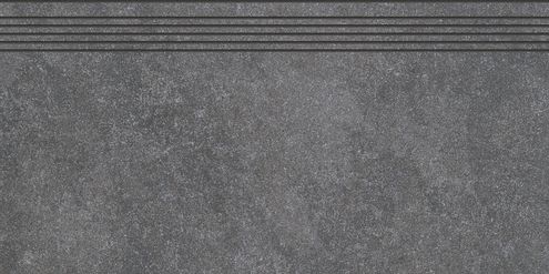 Rako Traptrede Kaamos Black 40x80cm 10mm Mat Gerectificeerd R10