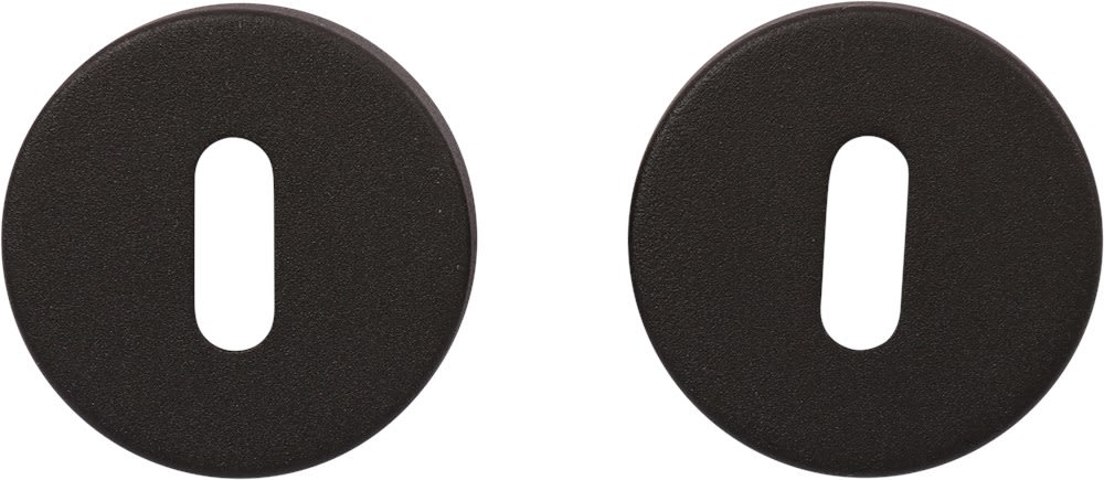 Oxloc Sleutelrozet Rond 11mm RVS Met Onderrozet Kunststof Zwart