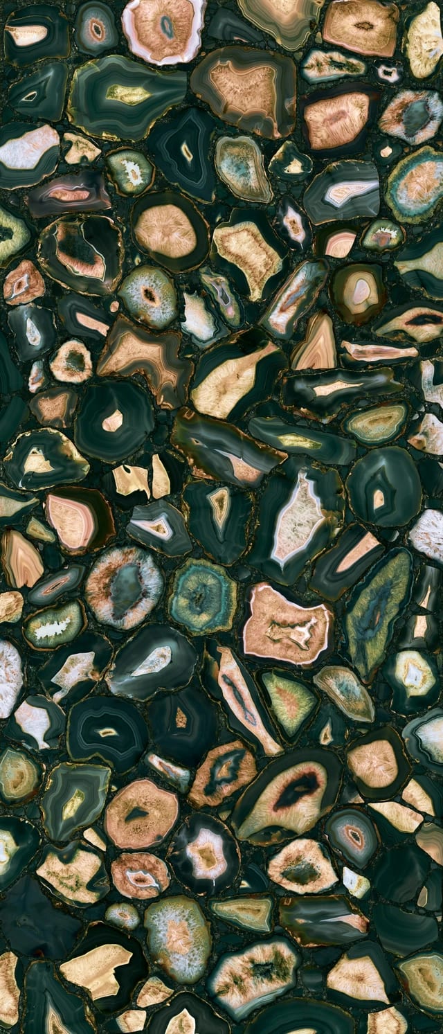 Product afbeelding voor Decortegel Mystic Luxe Viridian Gold 60x120cm 6mm Gesatineerd Gerectificeerd