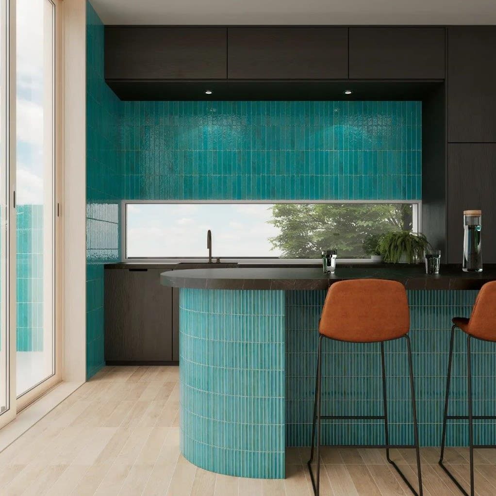 Product afbeelding voor Wandtegel Potters Azur 12,5x25cm 9mm Glanzend