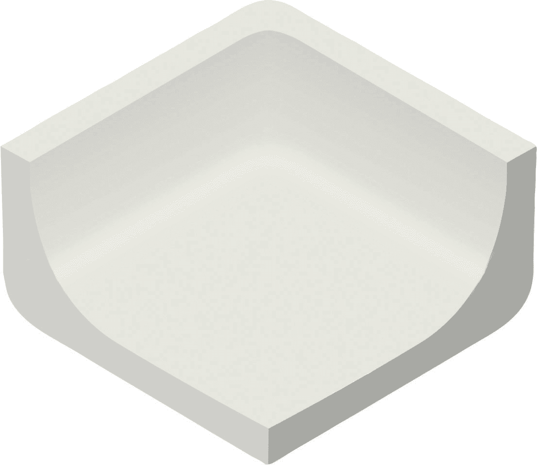Villeroy & Boch Binnenhoek Pro Architectura 3.0 Neutral White 5x5cm Mat 3587C3000010