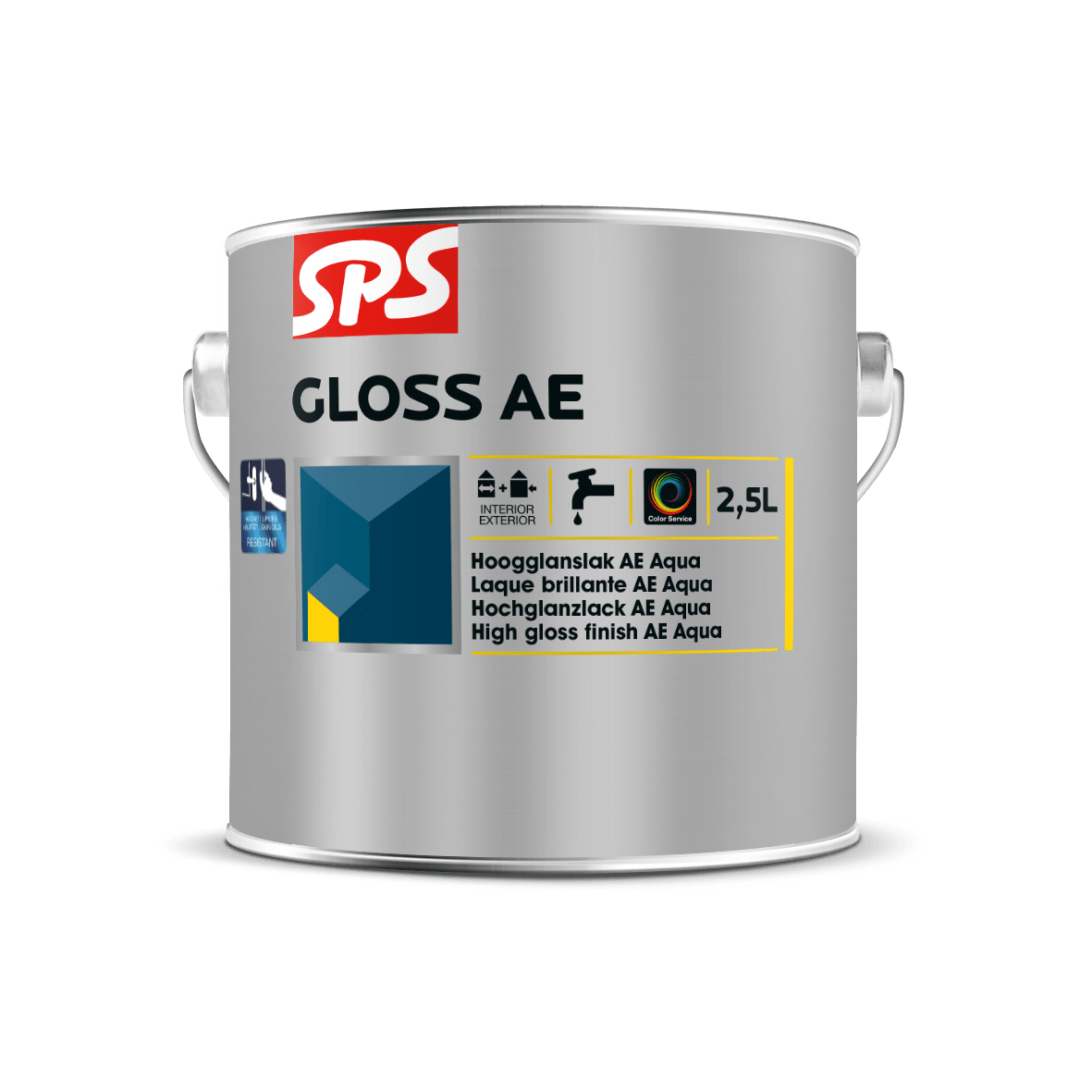 SPS Gloss AE Hoogglanslak Binnen/Buiten 2,5L Basis P