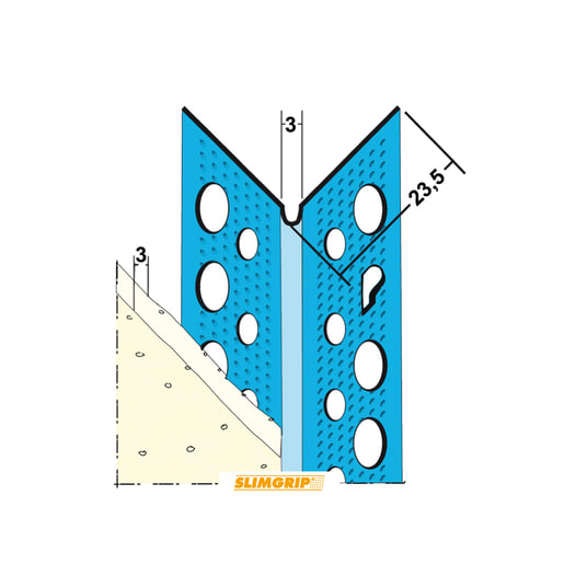 Product afbeelding voor Slimgrip Hoekbeschermer SG1032 270cm 3mm Verzinkt