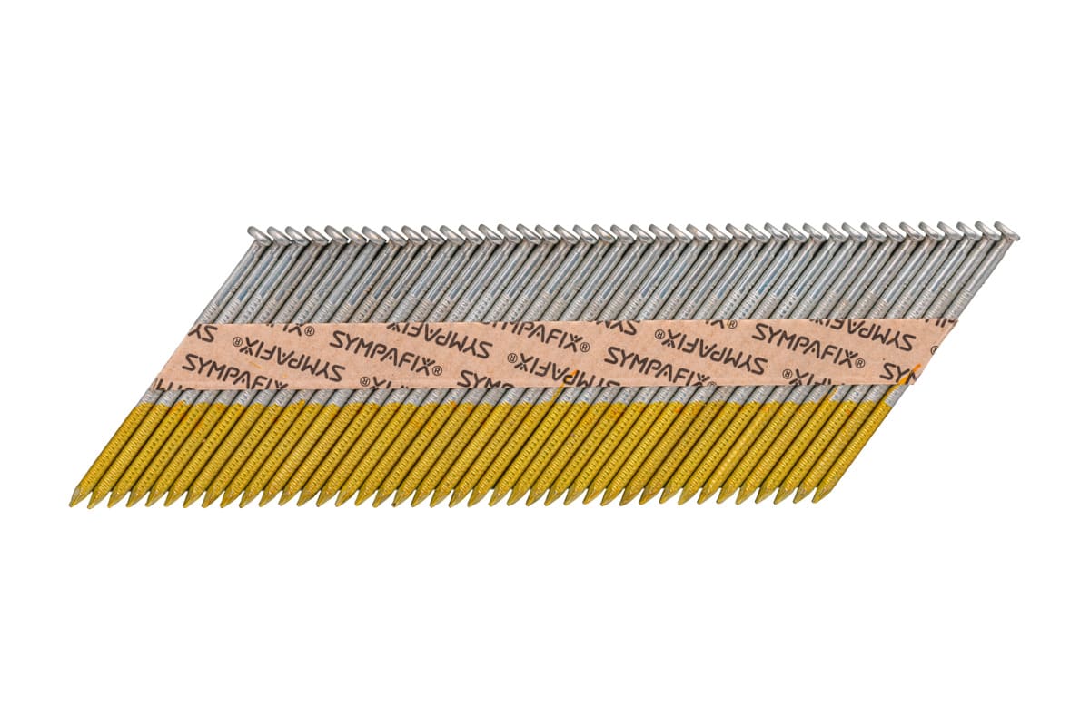 Sympafix Houtnagel DH34-63x2,8-R-EL 63mm Papiergebonden Verzinkt Geringd Voor Ruwbouw 2200st