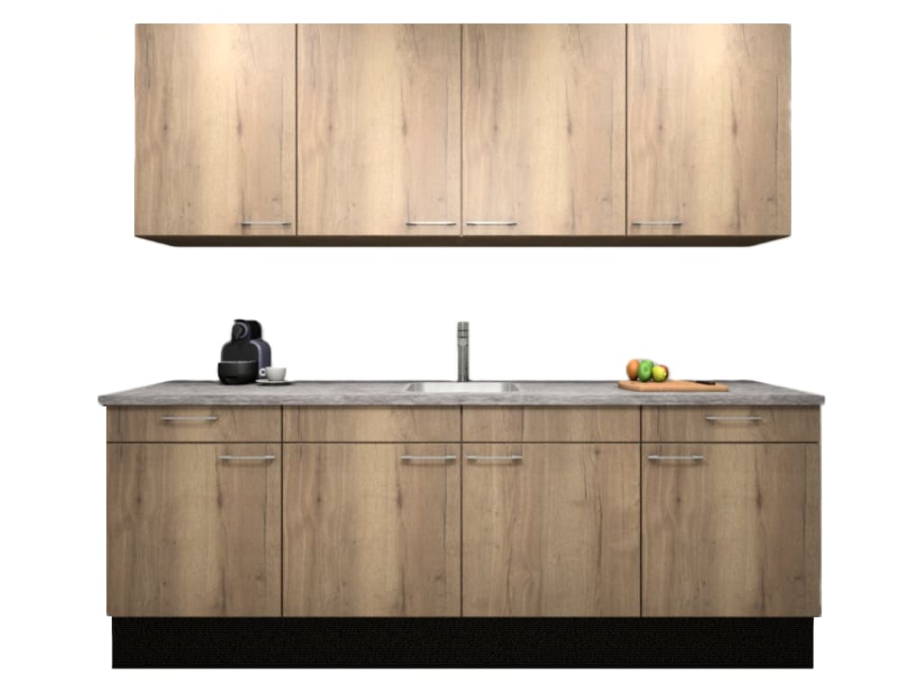 Product afbeelding voor Procasa Keuken 240cm Compleet Mountain Oak
