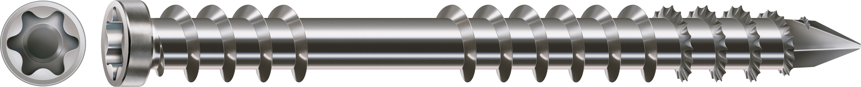 Spax Vlonderschroef 5x50/22,5mm Cilinderkop TX-25 RVS A2 200st