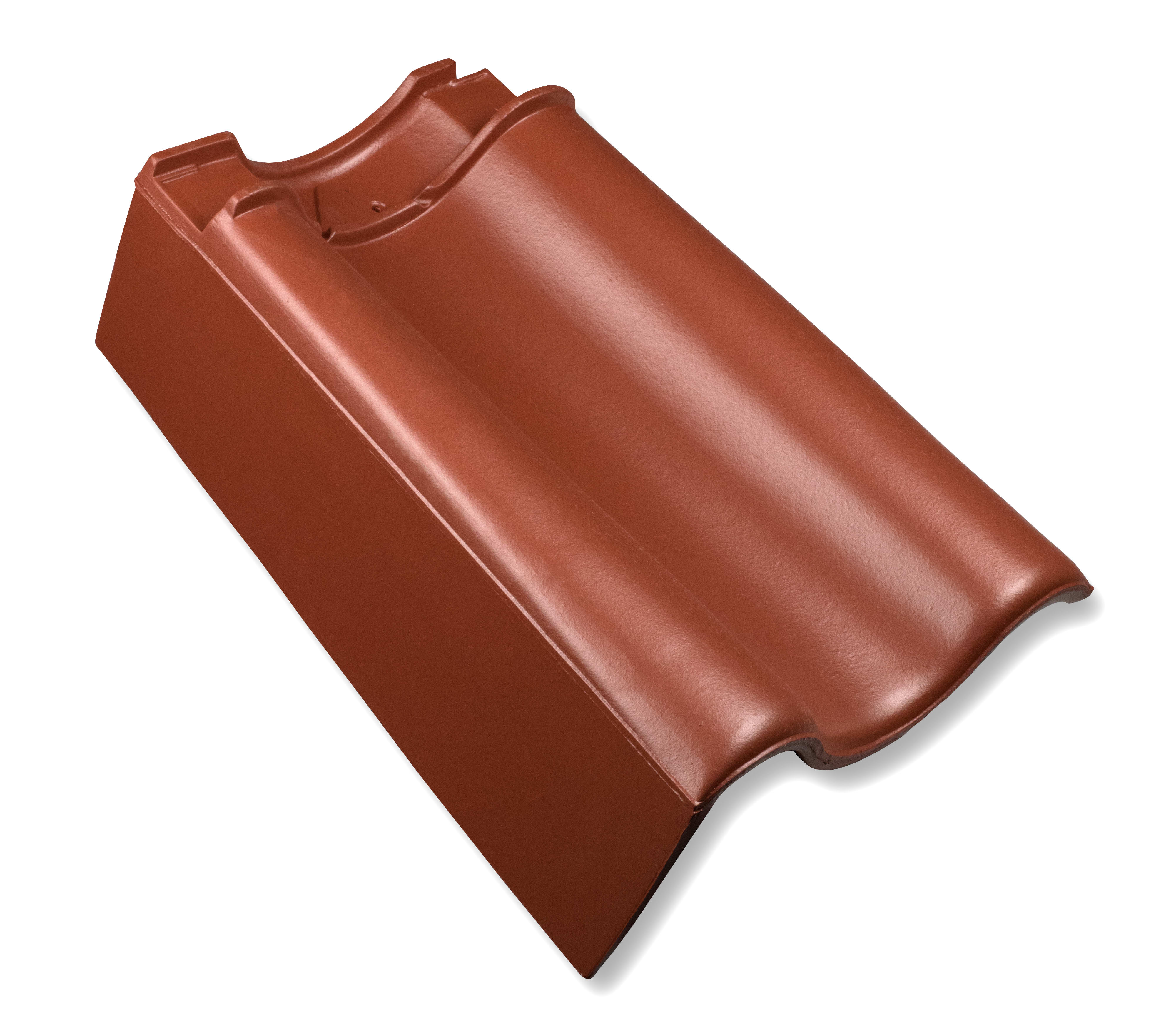 Nelskamp OVH Pan H10 Gevelpan Links Innensteg Rood Engobe