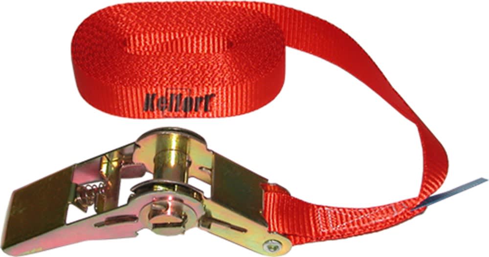Kelfort Spanband Met Ratel 25mm 5.0m 350- 700 daN Rood 1st
