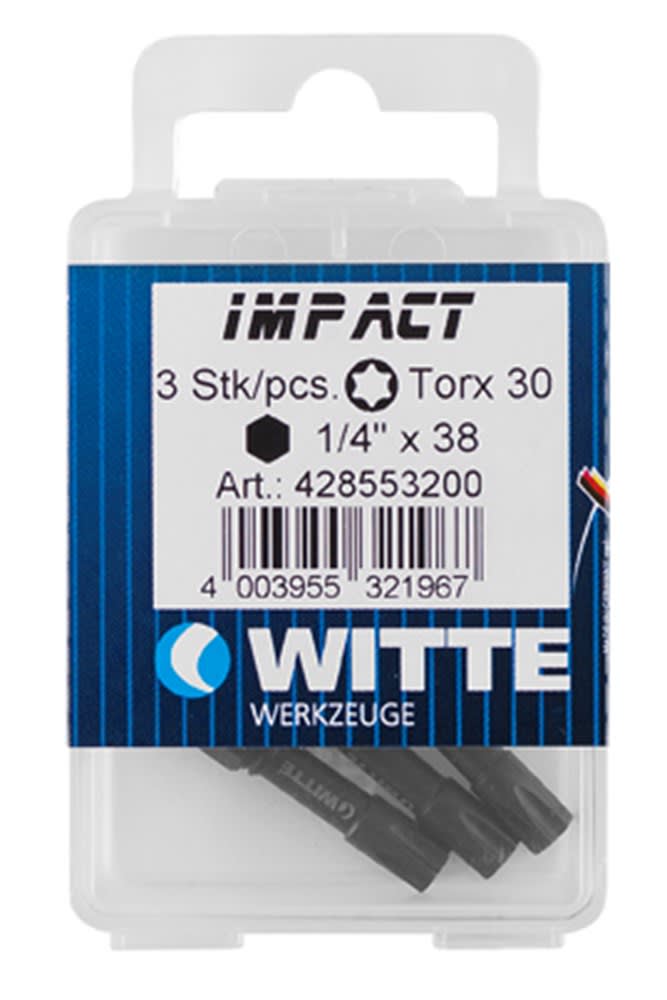 Witte Bit Impact T25 3-Delig