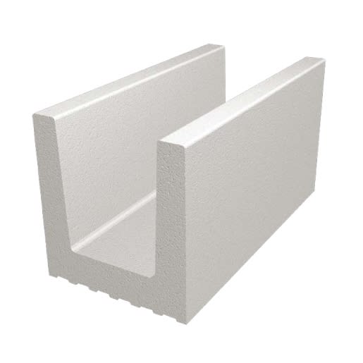 Product afbeelding voor VBI PS-Funderingsbekisting Vaste U-Vorm 35x50cm 120cm