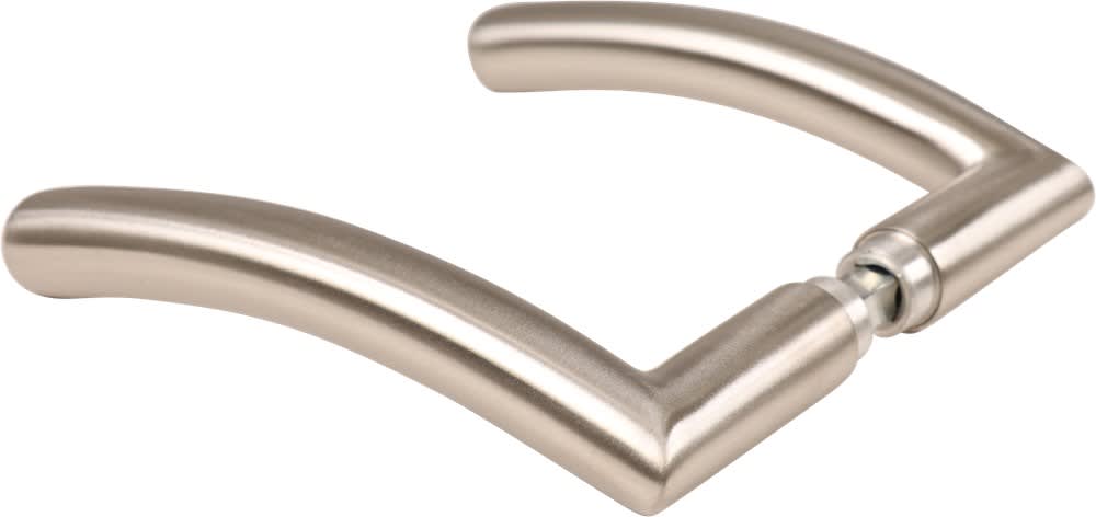 Oxloc Deurkruk Purmerend Gebogen Omkeerbaar RVS Mat Paar