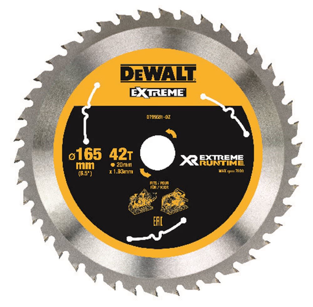 Product afbeelding voor DeWALT Cirkelzaagblad DT99561 165x20x1,8mm 42tands XR Flexvolt