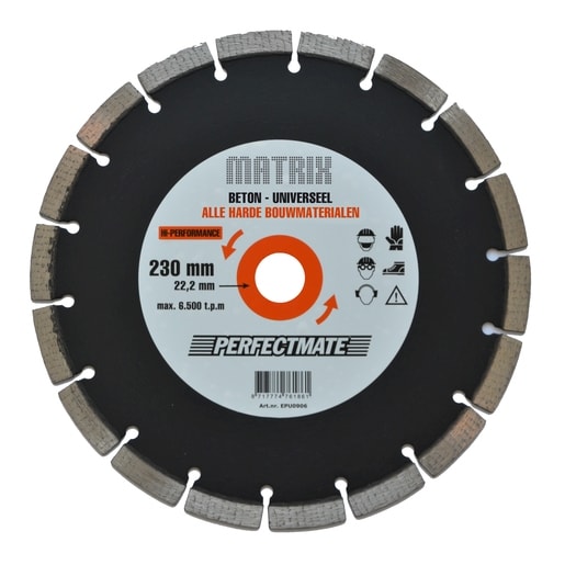 Perfectmate Diamantzaagblad Matrix 125x22.2mm Universeel/Beton 1st