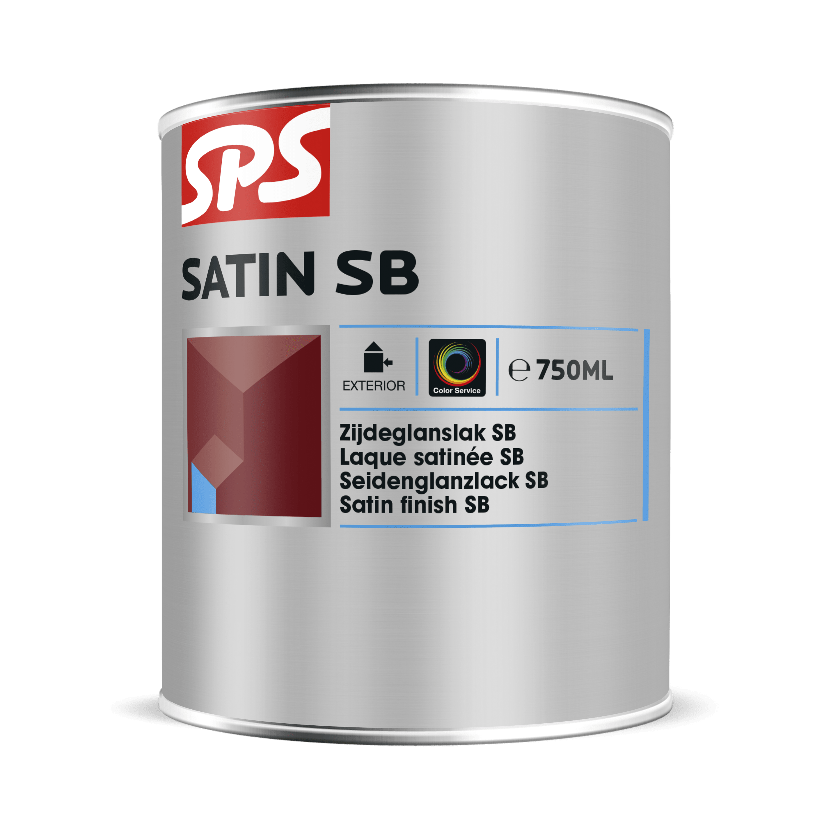 SPS Satin SB Zijdeglanslak Buiten 750ml RAL9010
