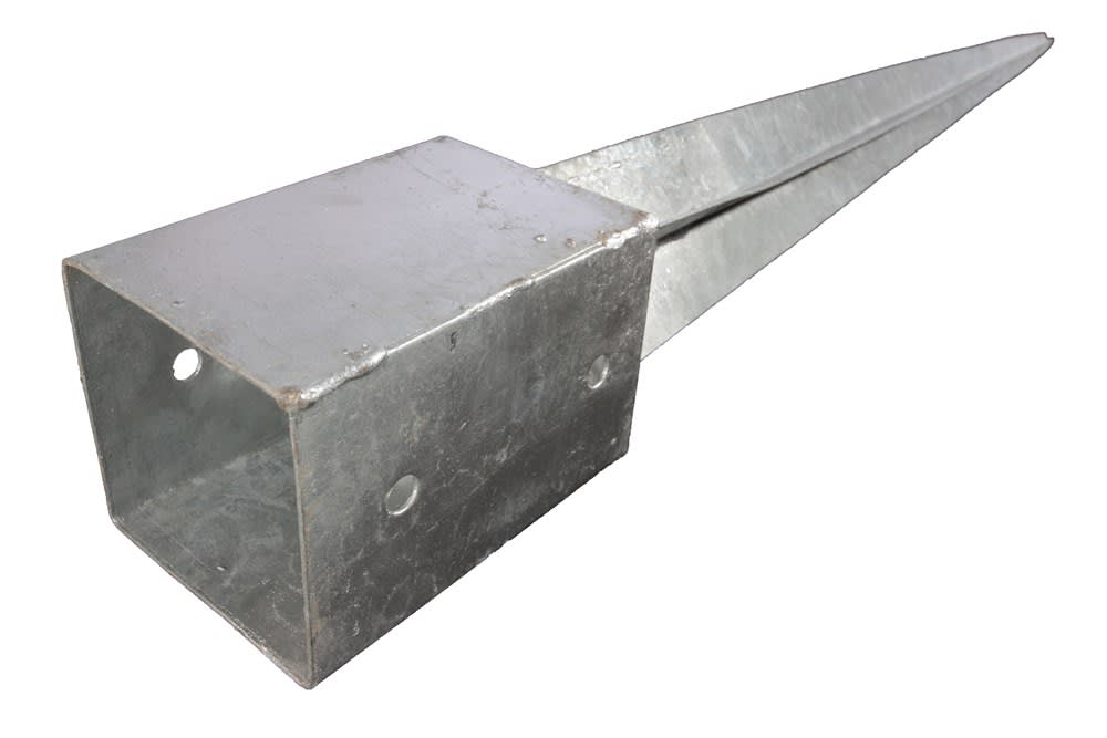 Paalhouder Met Punt 151x151x900mm Thermisch Verzinkt