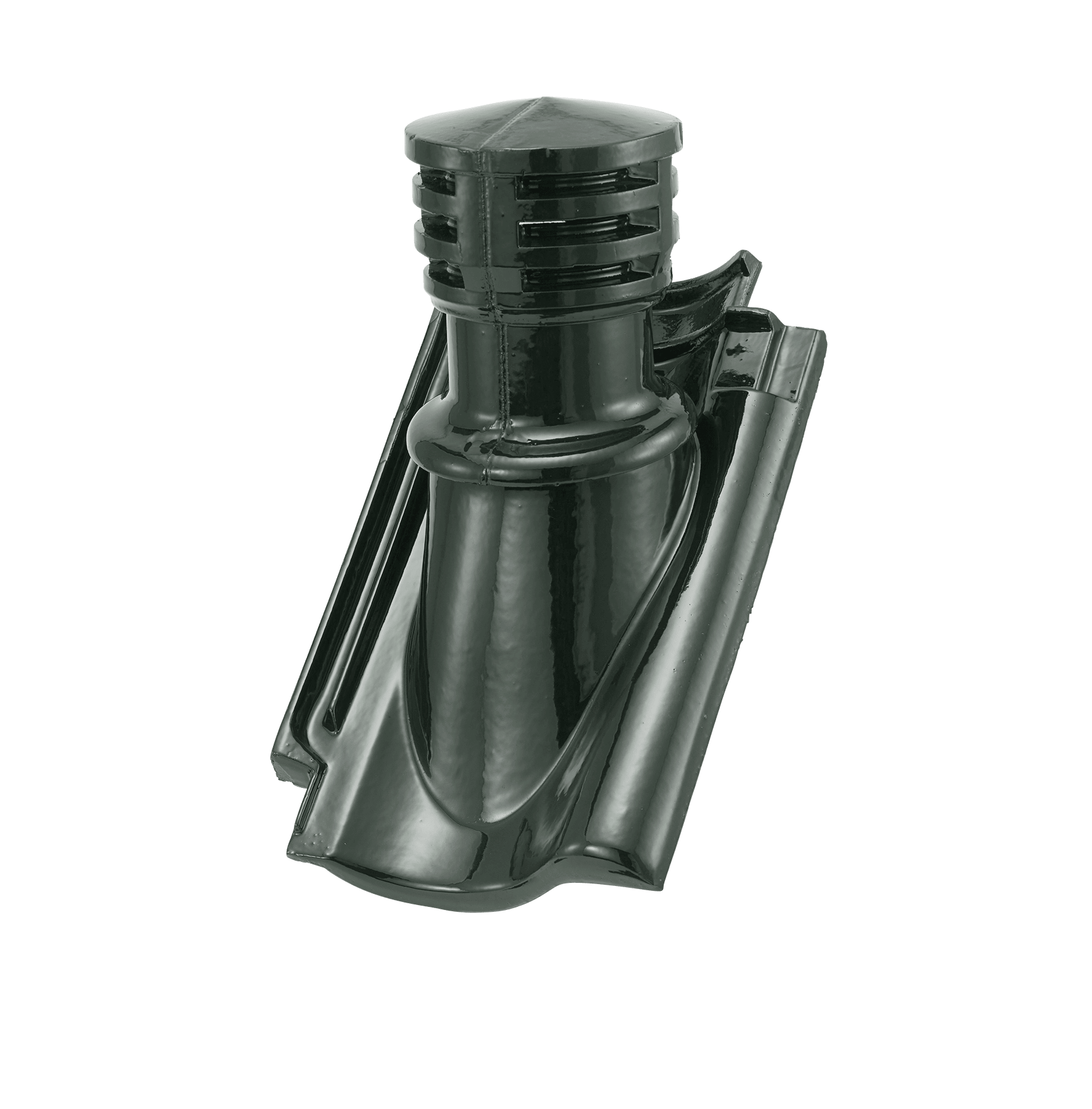 Product afbeelding voor Kloosterwaard OVH Keramische Doorvoerpan Met Pijp Leizwart Sinterengobe