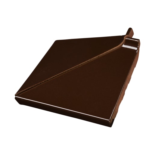 Product afbeelding voor Kloosterwaard Uitwendige Hoek 21cm Donkerbruin Hoogglans 90 Graden 20mm Kering