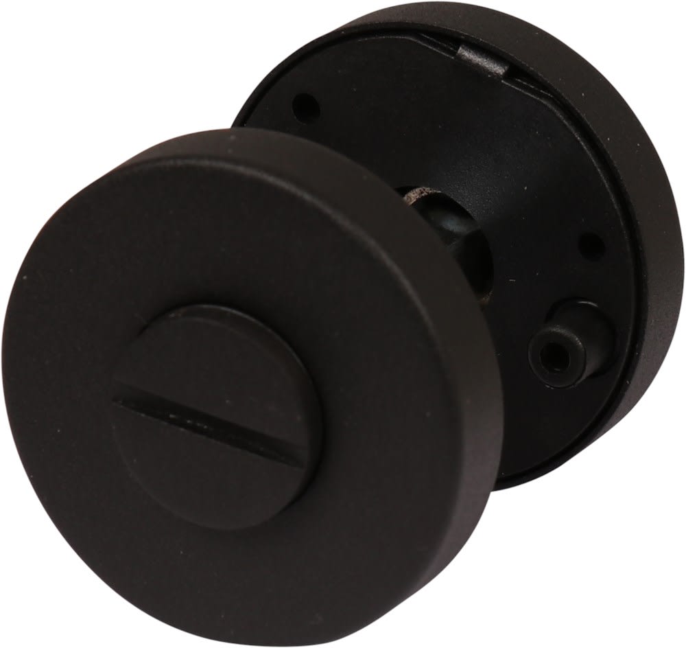 Oxloc WC-rozet Rond 11mm RVS Met Onderrozet Kunststof Zwart