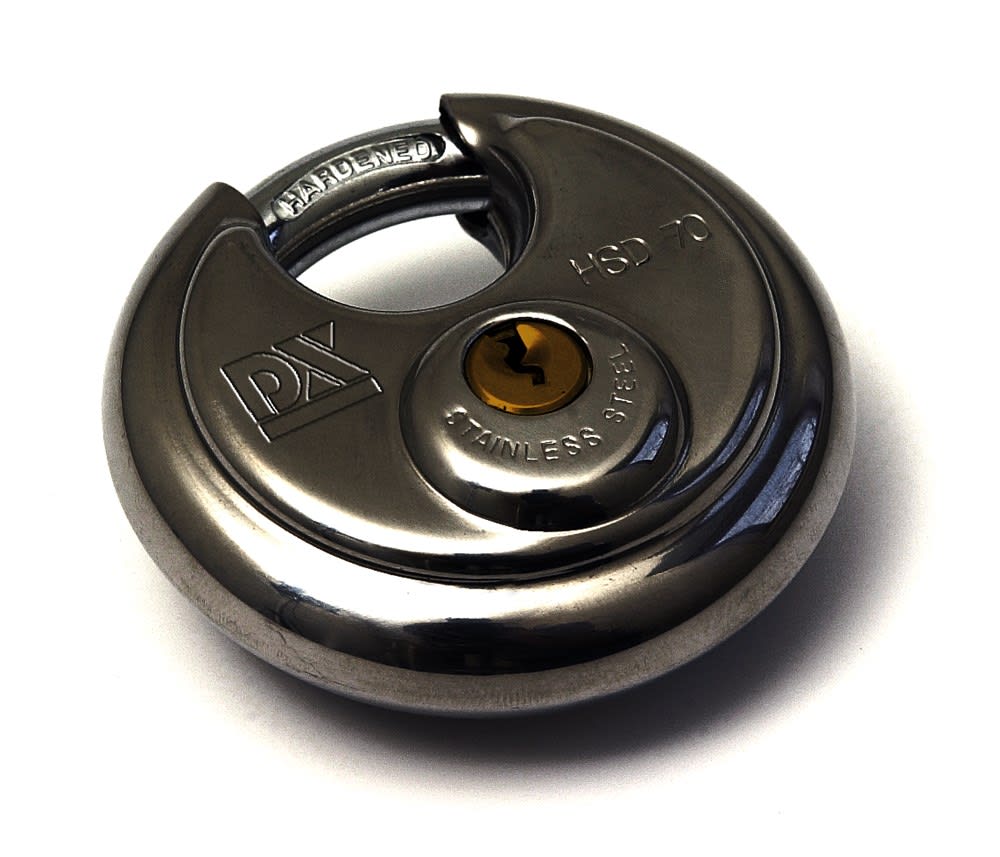 DX Discushangslot 70mm Gelijksluitend RVS