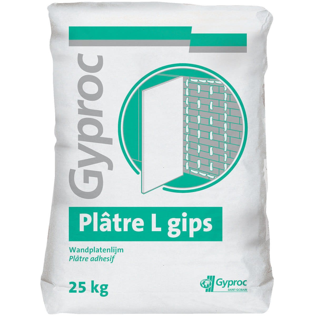 Gyproc L-Gips Wandplatenlijm 25kg