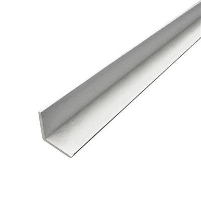 Hardhout Hoeklat 45x45mm 275cm 2x Wit Gegrond