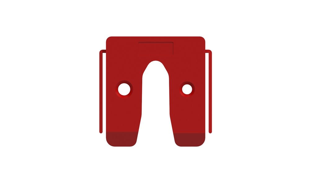 GB Uitvulplaat 5mm Rood Met Stelpootjes 26st 34505B