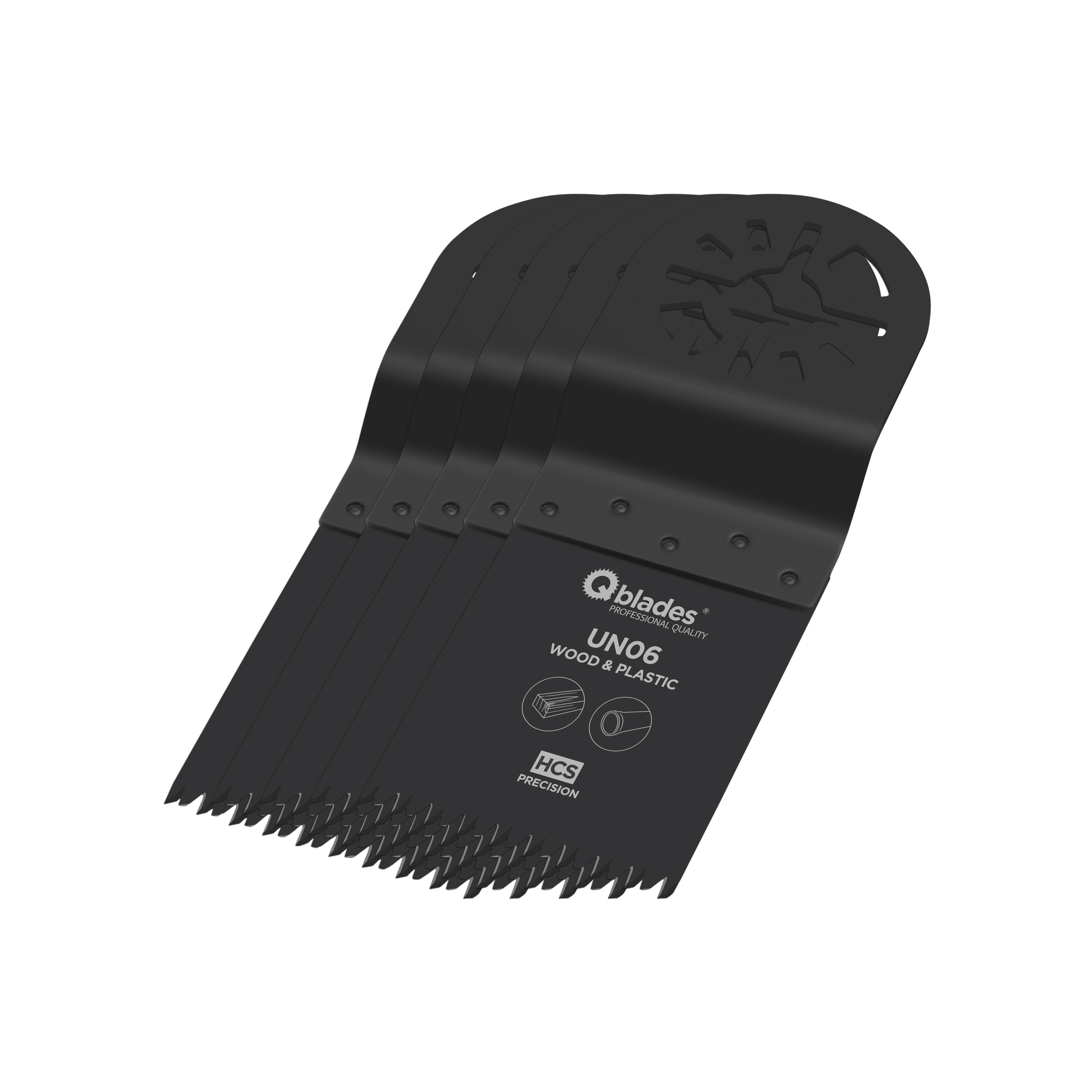 Product afbeelding voor Qblades Multitoolzaagblad Precision UN06 34x40mm HCS 5st